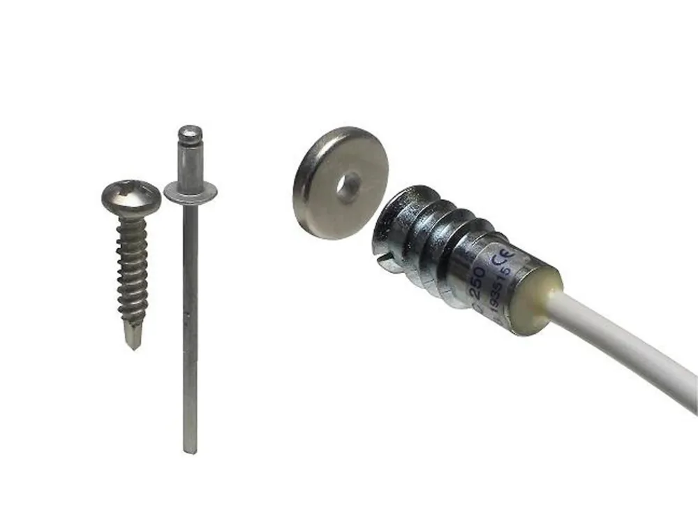 Alarmtech MC 250-M14 Magnetkontakt 2 m kabel, 1 öppnande kontakt