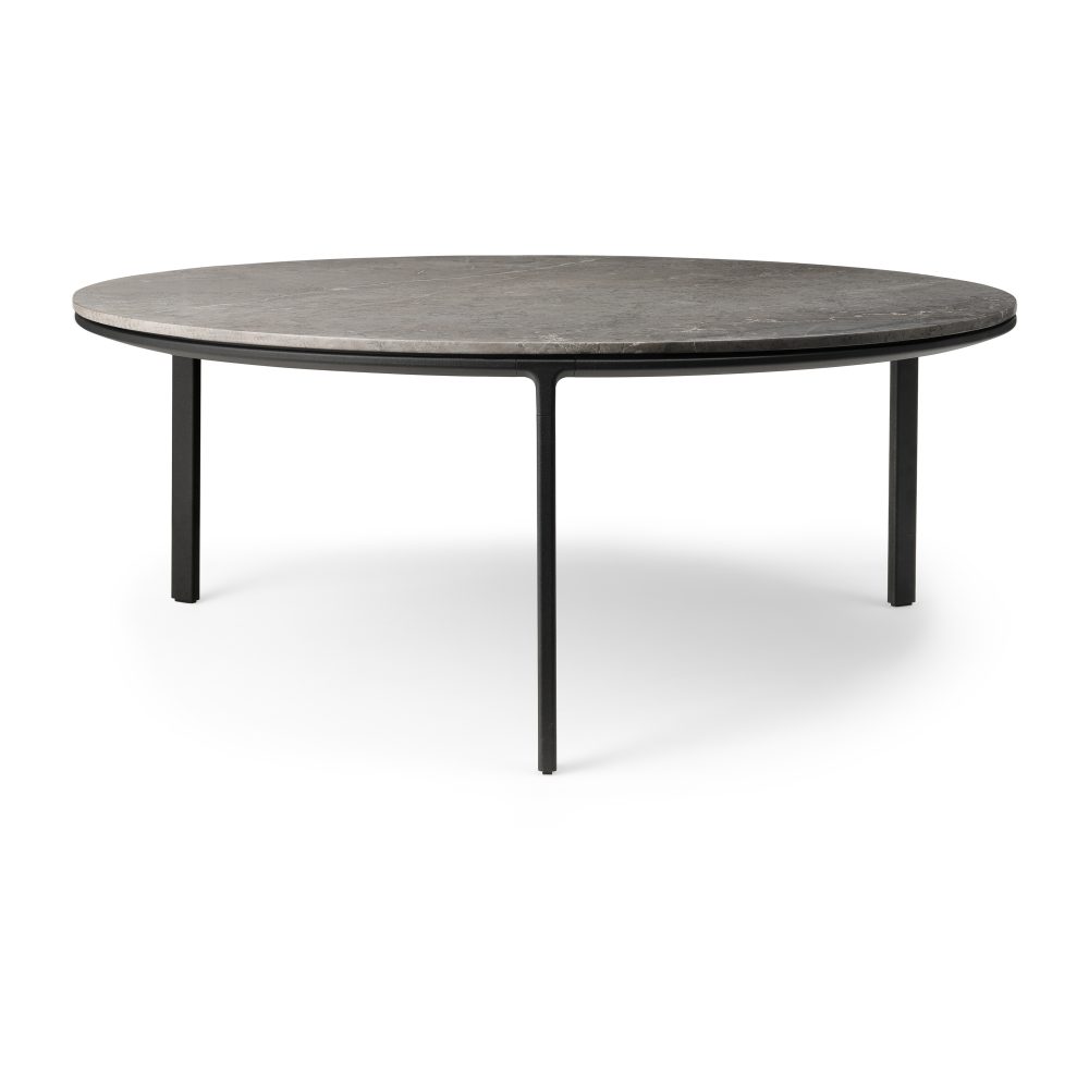 Vipp425 soffbord marmor Ø90x35,5 cm, Grey