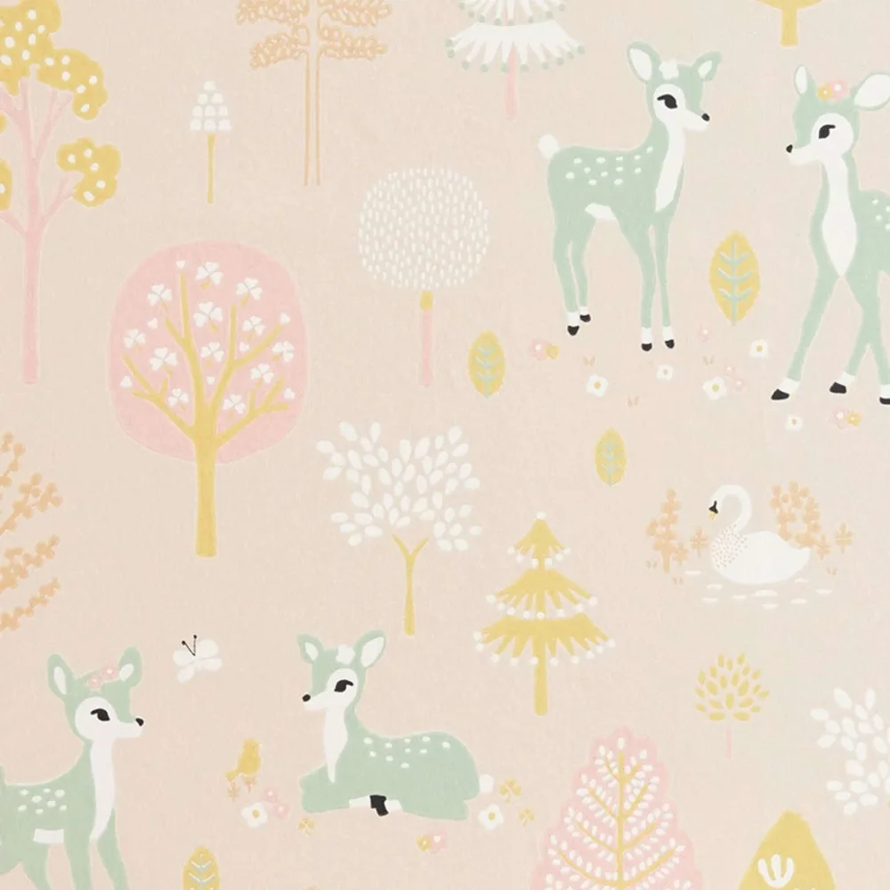 Wish Upon Your Dreams Golden Woods 125-03 Rosa Tapet | Stuvbutiken
