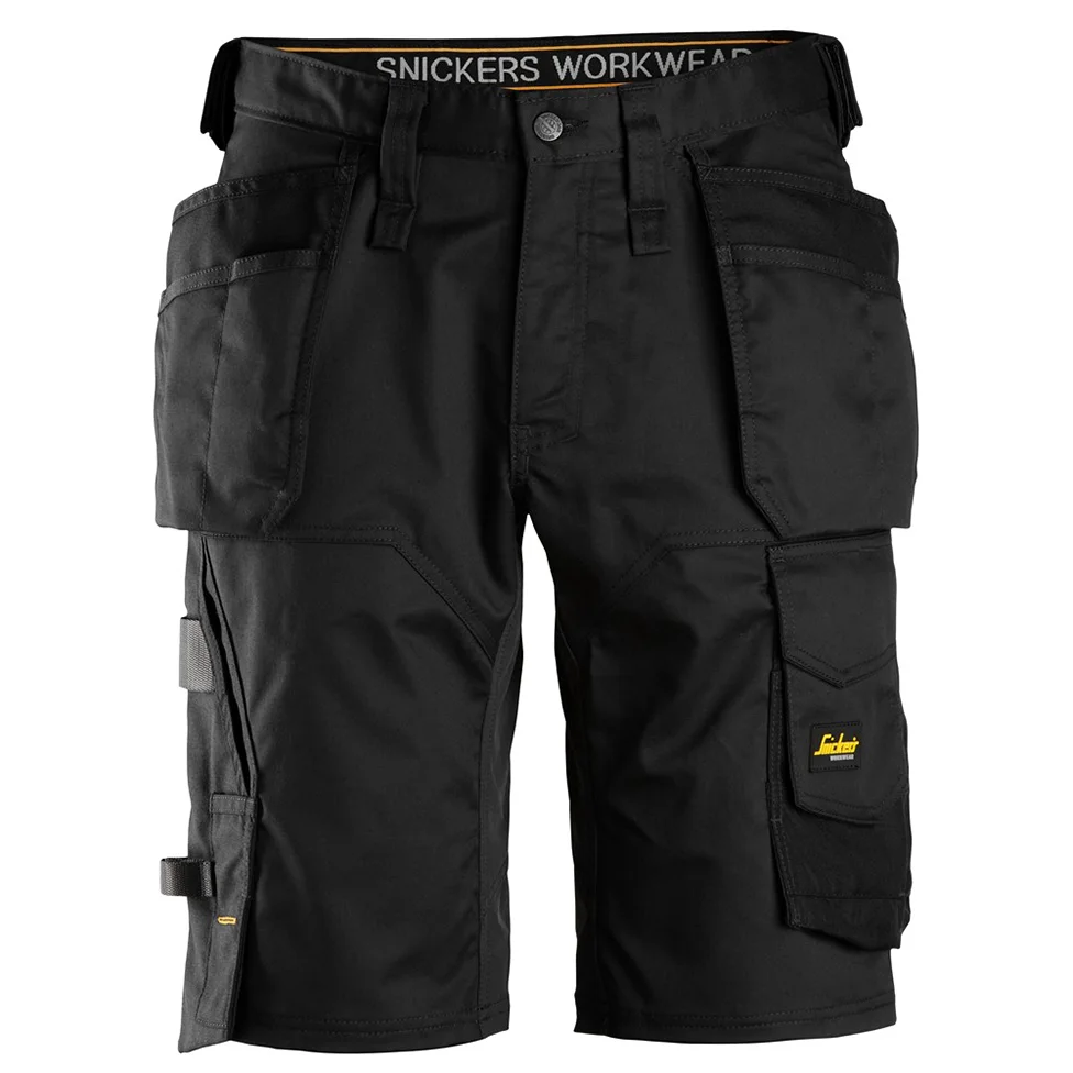Snickers Workwear 6151 AllroundWork Shorts stålgrå/svart Stålgrå/Svart