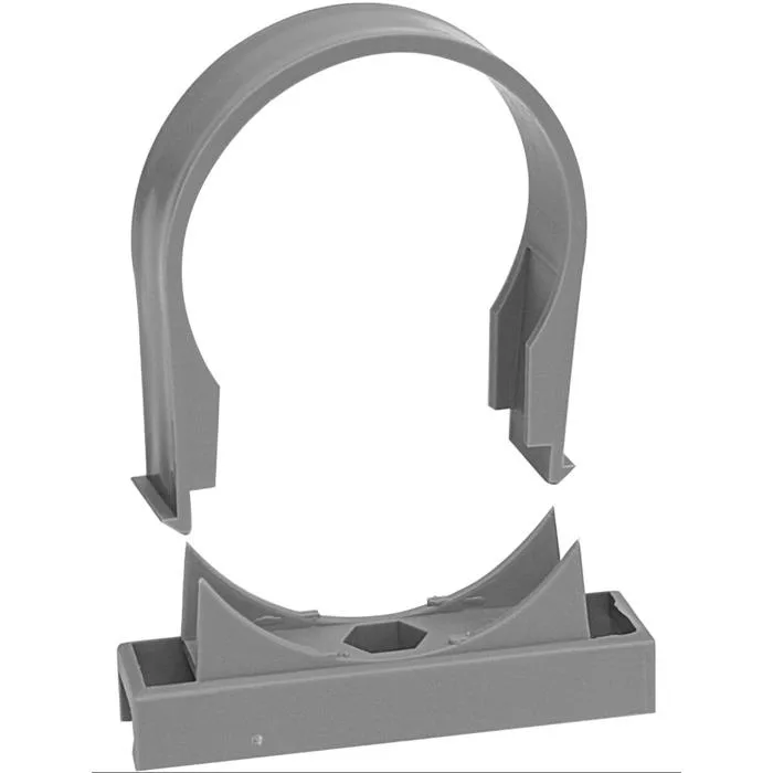 Faluplast 19401 Rörklammer enkel, grå För rör dy. 110 mm