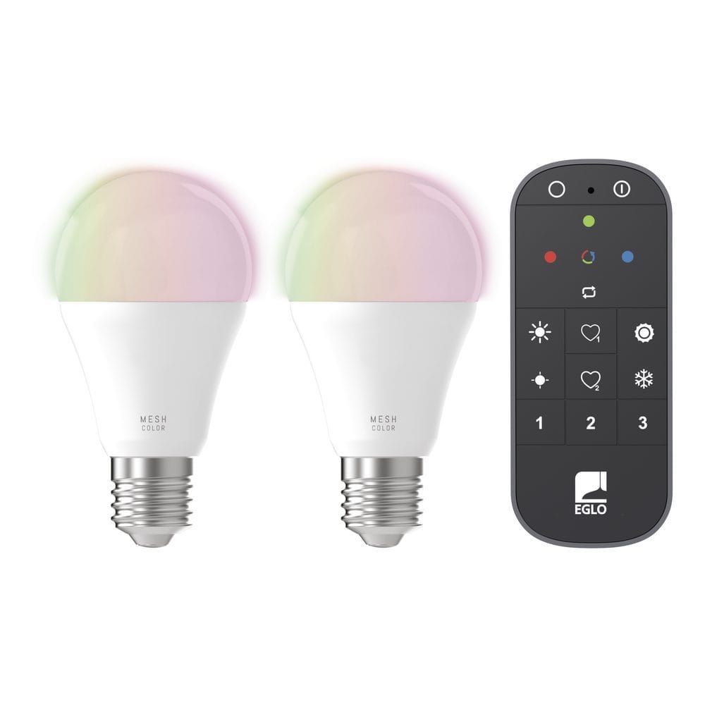 Ljuskälla 2xLM-ZIG-RGB/CCT E27 A60 9W Opal