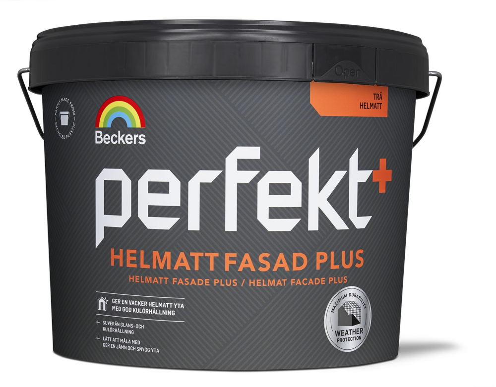 FASAD+ BECKERS HELMATT 205 VIT/A 9L PERFEKT TRÄFASADFÄRG