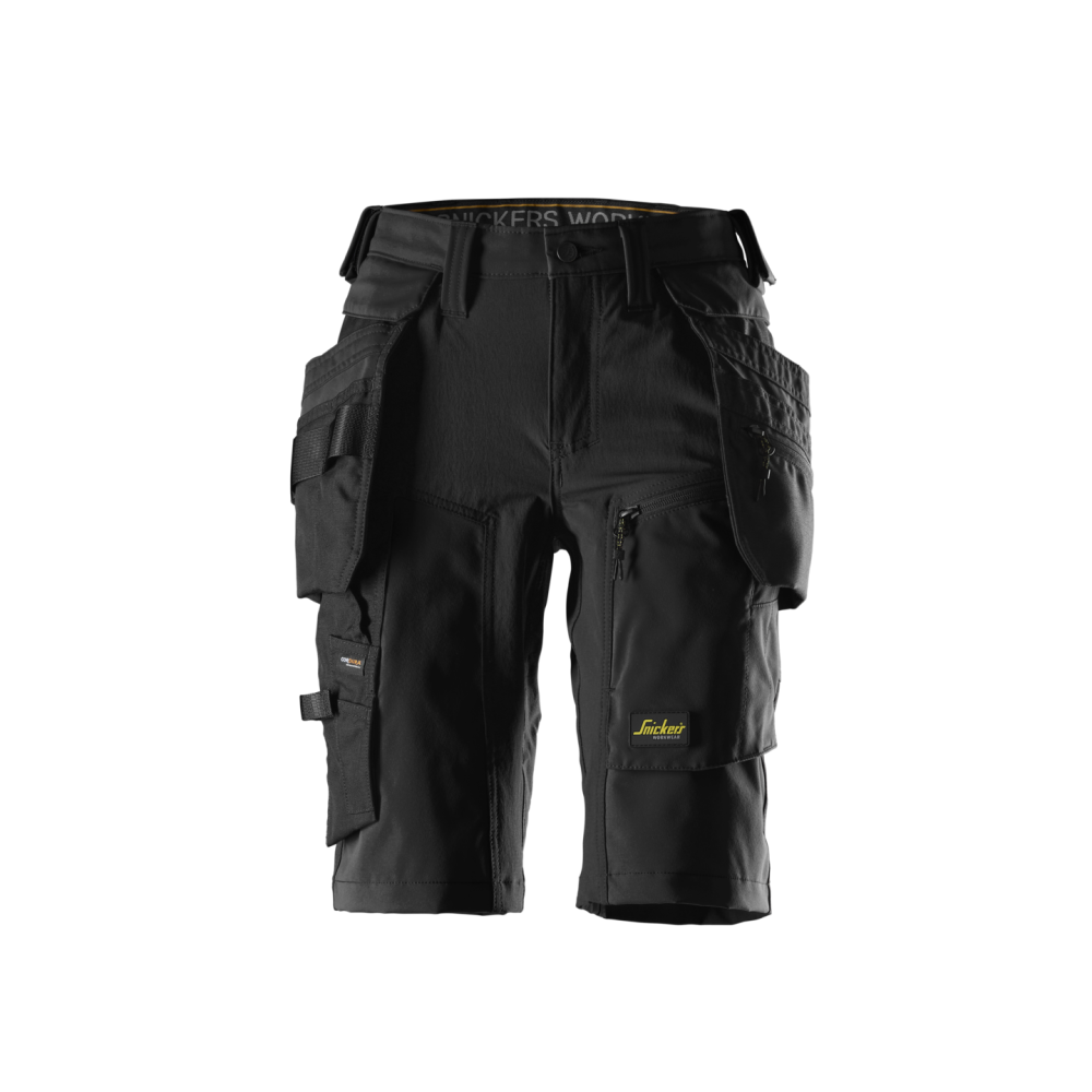 STRETCHSHORTS DAM AW HF SVART STL 32