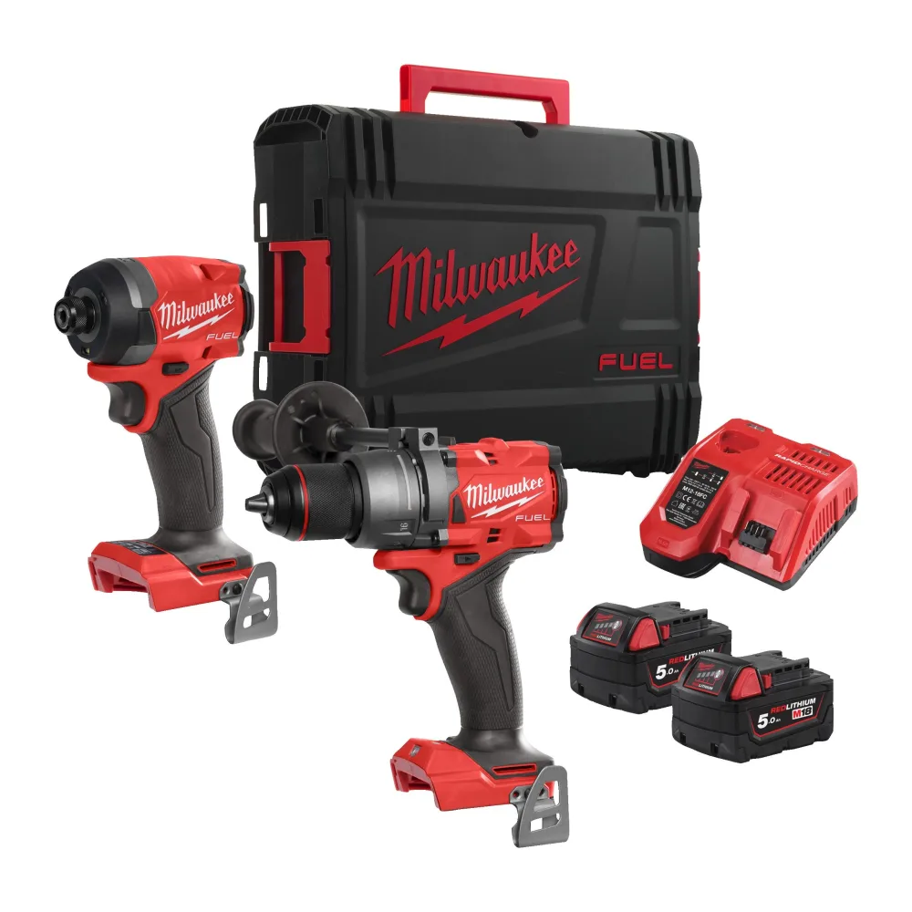 Milwaukee M18 FPP2A3-502X Verktygspaket med batteri och laddare