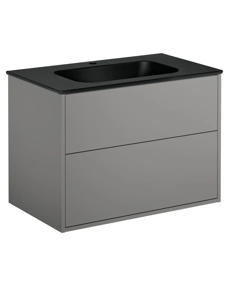 Gustavsberg Artic GB71ACVU80TLSW Kommodpaket askgrå/mattvit, 80 cm Askgrå/mattvit