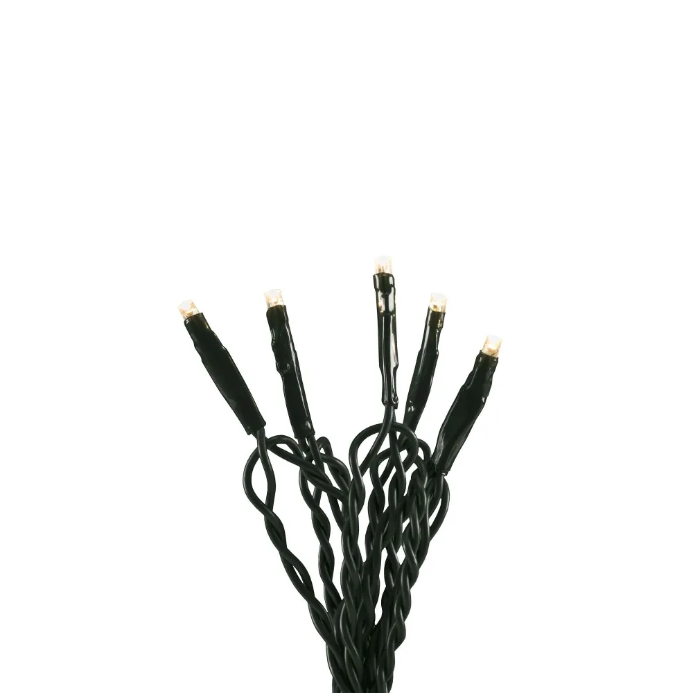 Konstsmide 6554-870 Ljusslinga amber, LED, app, mörkgrön kabel 6.93 m