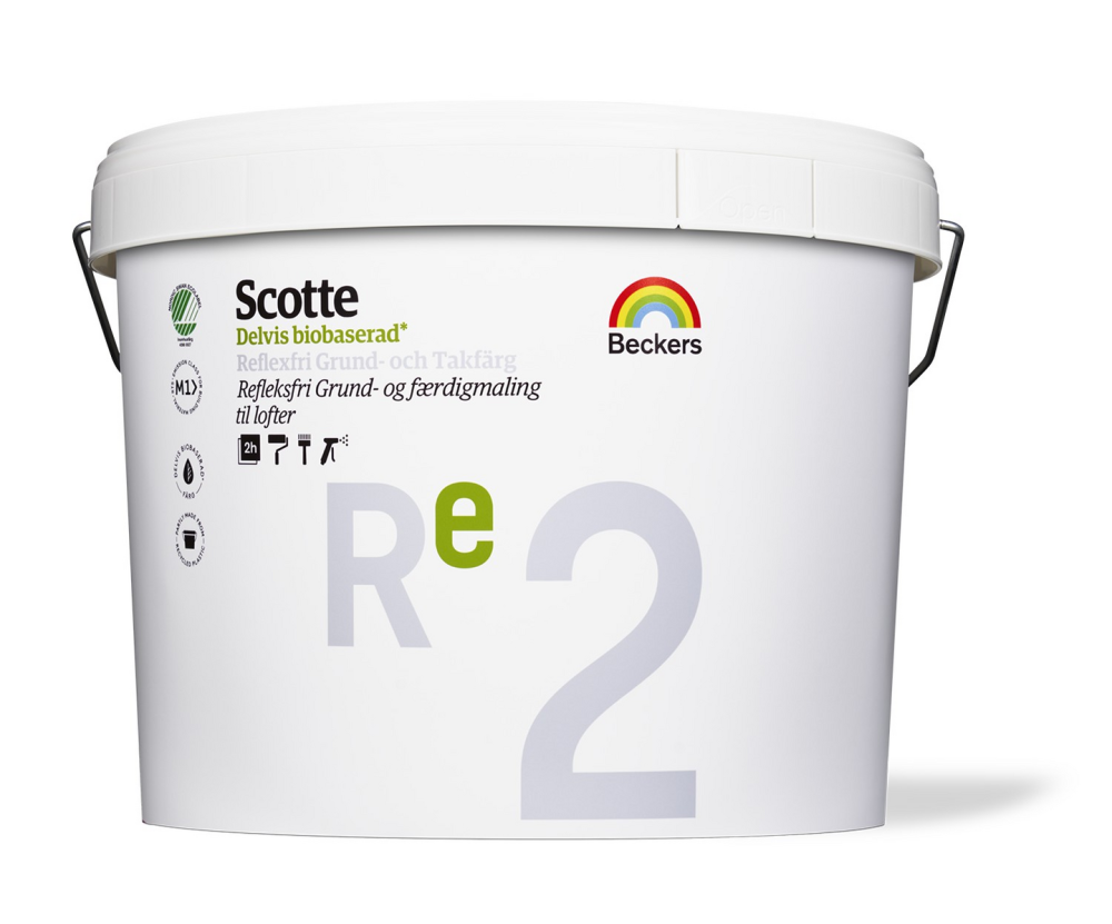 SCOTTE RE2 VIT/BAS A 10L GRUND&TAKFÄRG