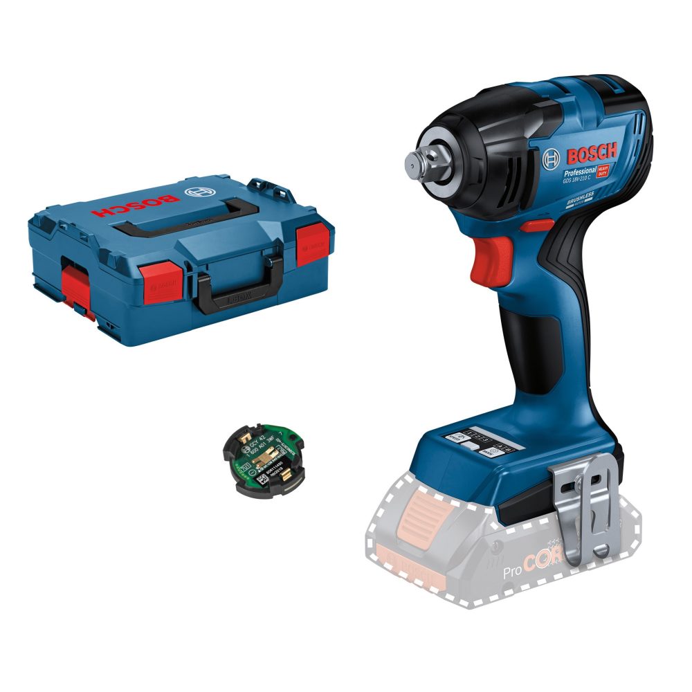 Kjøp Bosch Muttertrekker GDS 18V-210 C, 210 Nm, 0-4100 slag/min, 1/2"