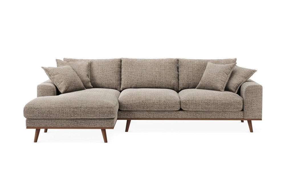 Copenhagen Premium 4-sits Vänstervänd L-formad Djup Divansoffa i Chenille