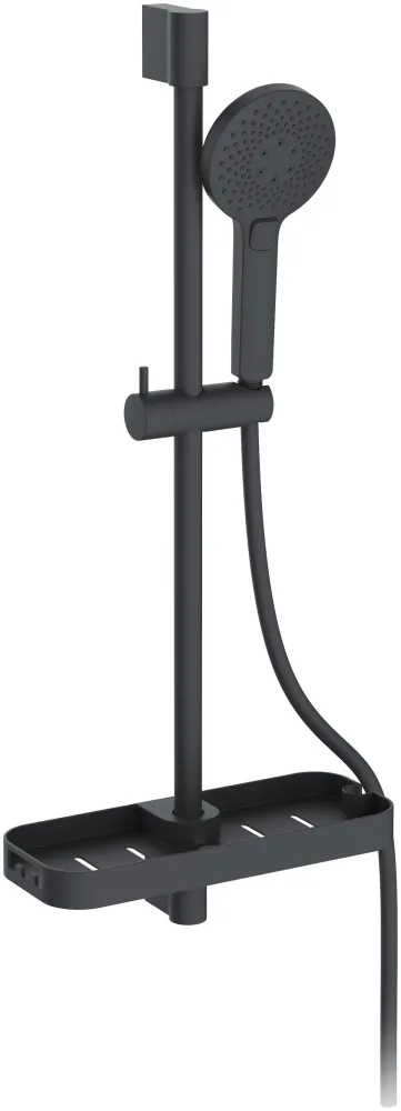 Arrow SlimLine Duschset svart, 750 mm