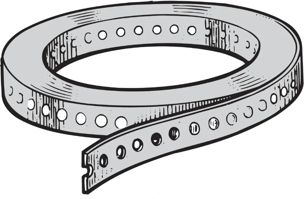 ESSVE 396660841 Stålband rostfritt, A2, 10 meter 30 x 1 mm - Bild 2