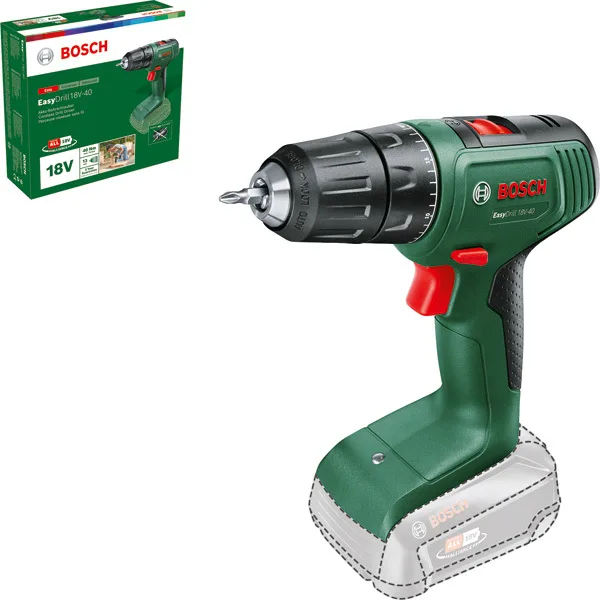 Bosch EASYDRILL 18V-40 SOLO Borrskruvdragare batterier ingår inte