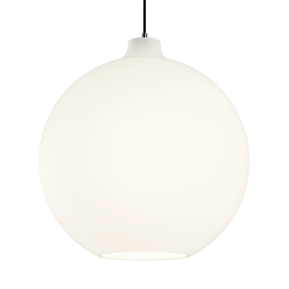 Wohlert pendel Ø35 cm, Vitt opalglas