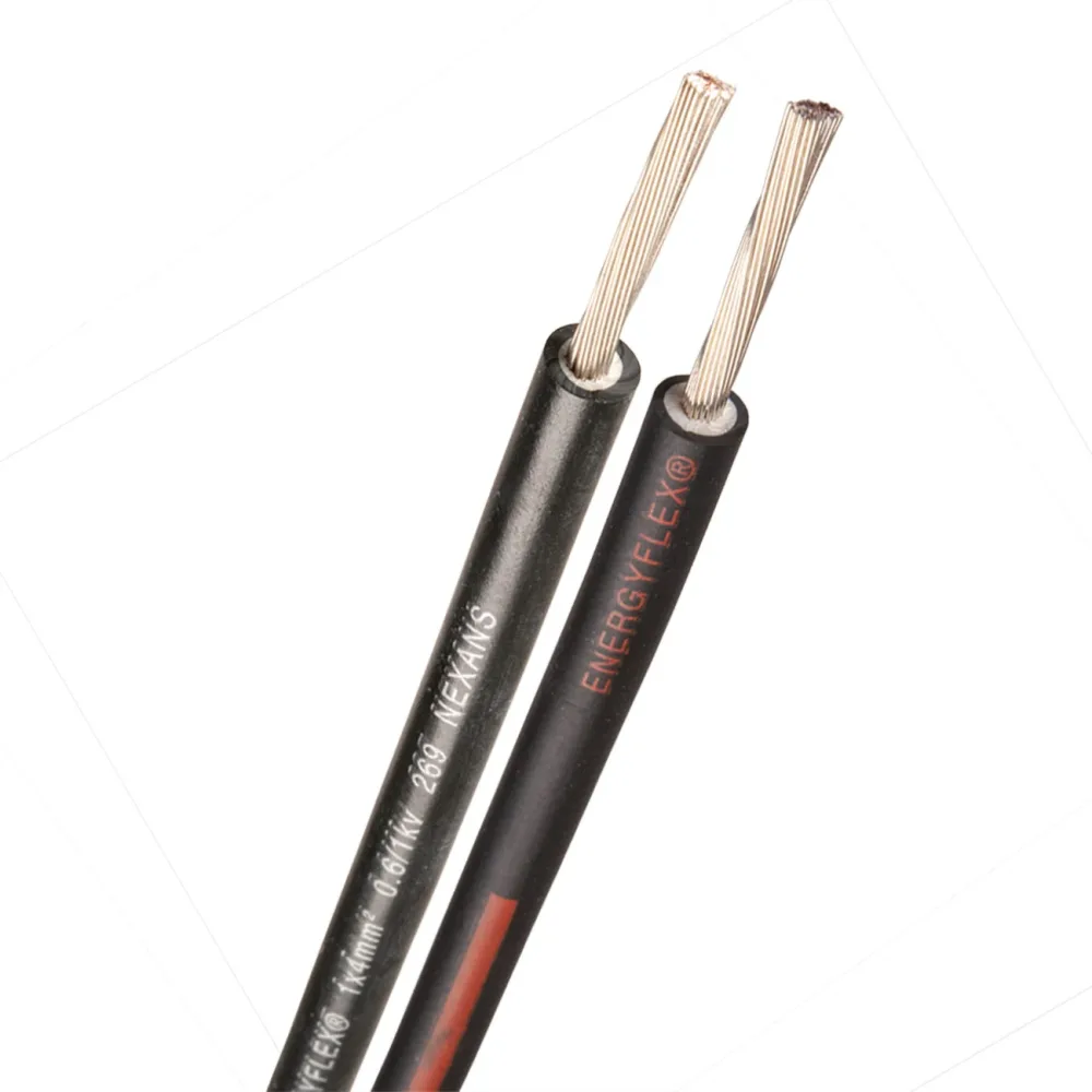 Nexans ENERGYFLEX Kopplingskabel 1 x 6 mm², 0.6/1kV, svart 500 m, trumma