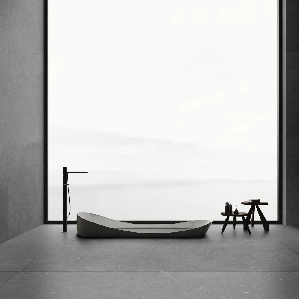 Klinker Granitkeramik Arco Dark Gray Mörkgrå, 60x60cm | Stuvbutiken