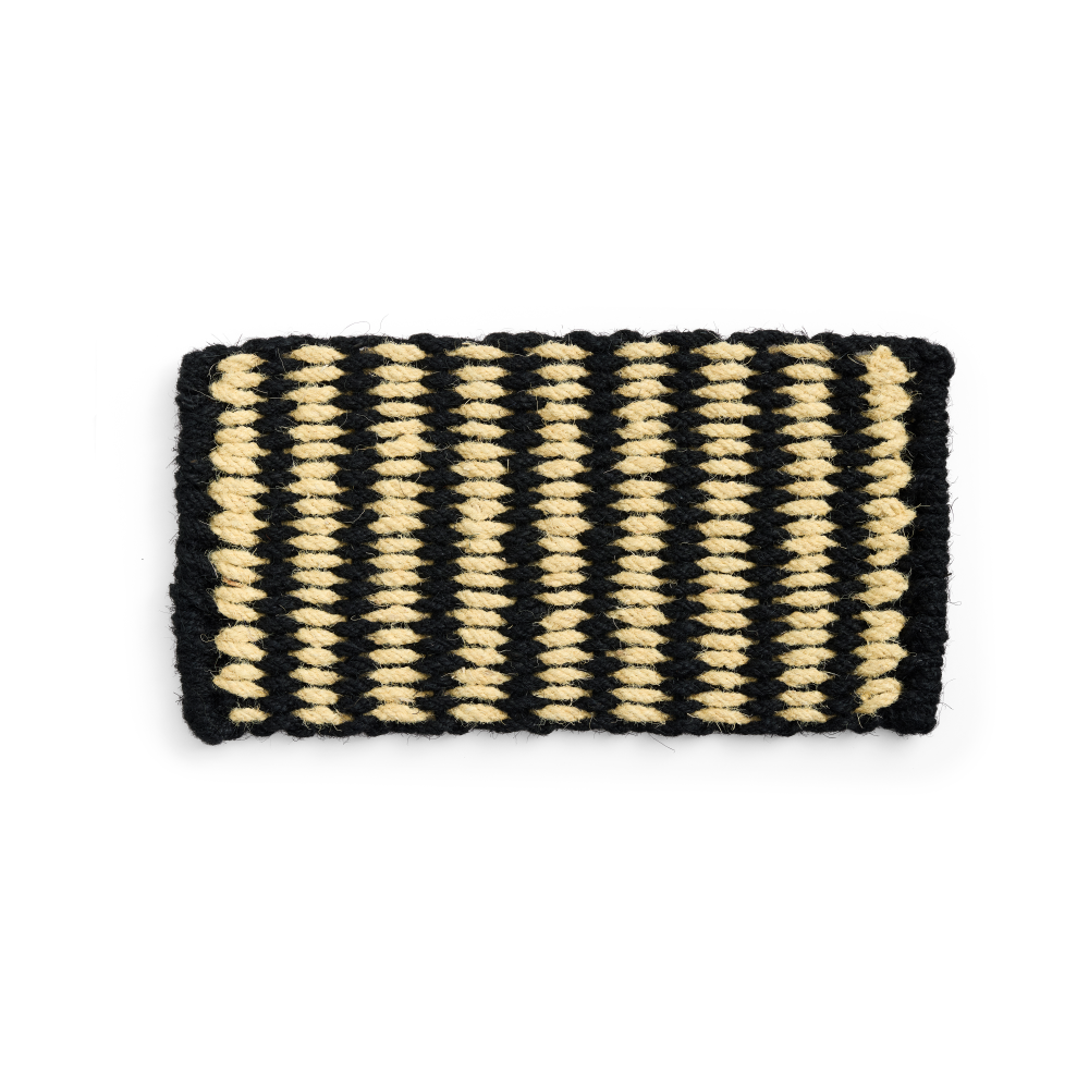 Coco Stripe Wide dörrmatta, Black-white