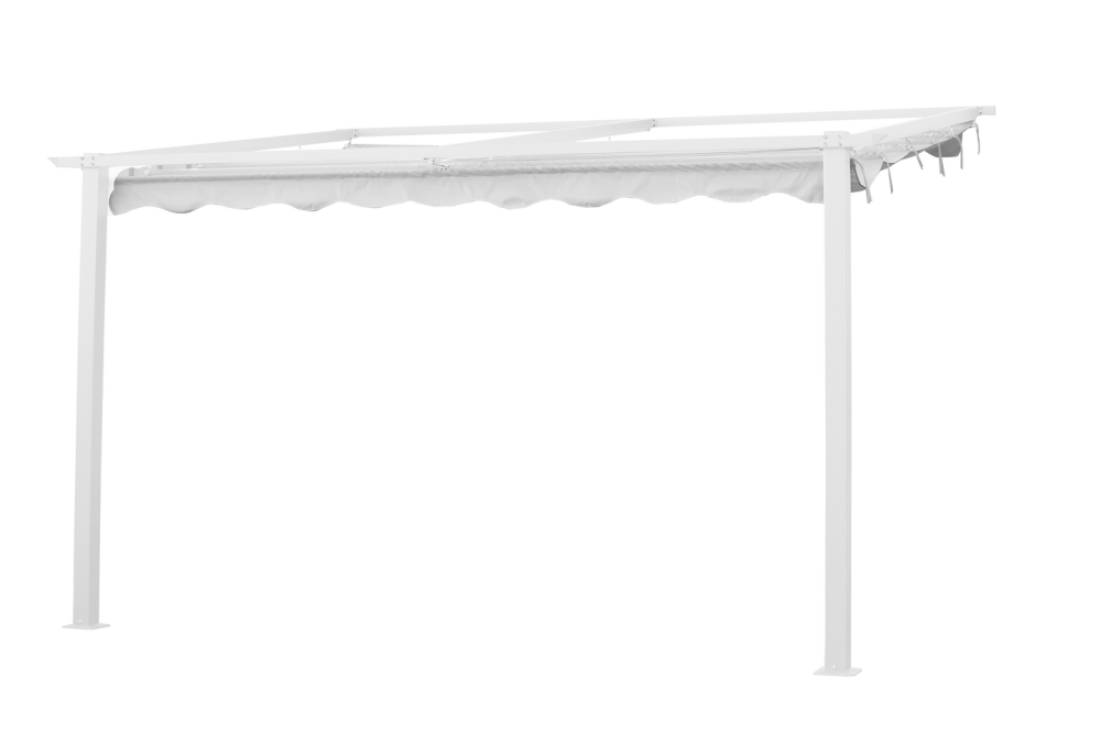 VÄGGPERGOLA JABO VIT 4X4M