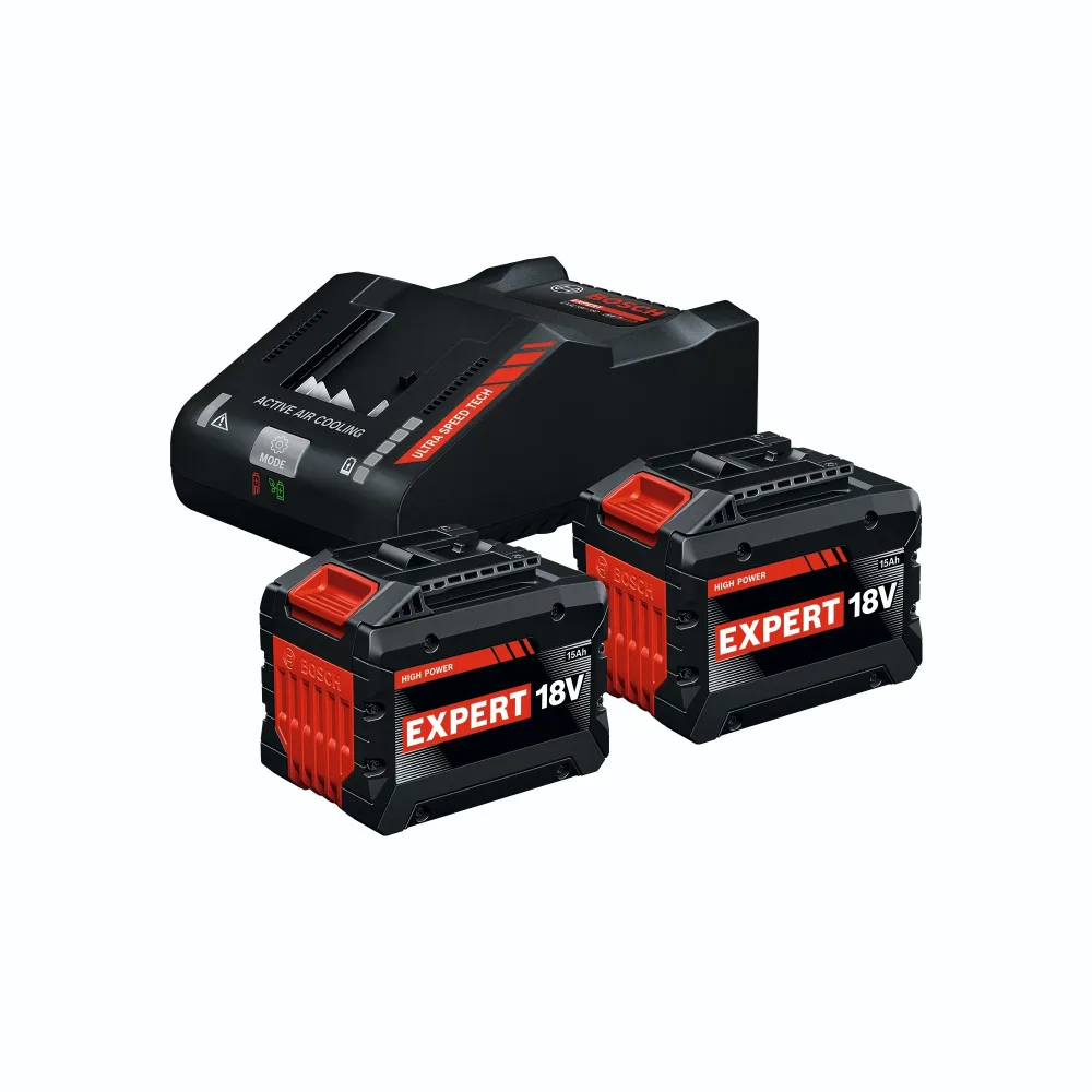 Bosch 2x EXBA18V-150 + EXAL18V-160 Laddpaket 15,0 Ah