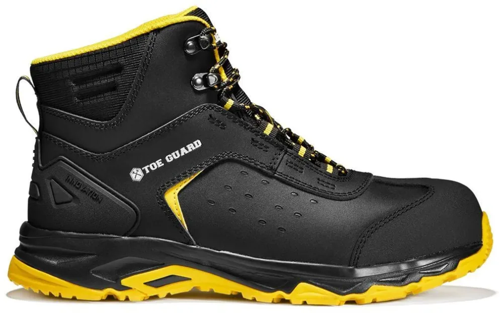Toe Guard Wild Mid Skyddskänga svart/gul, S3, glasfiberhätta 45