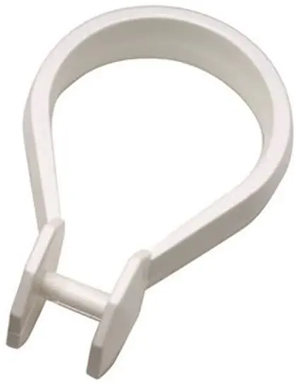 Arrow Safir Draperiring vita med snäpplåsning, 12-pack