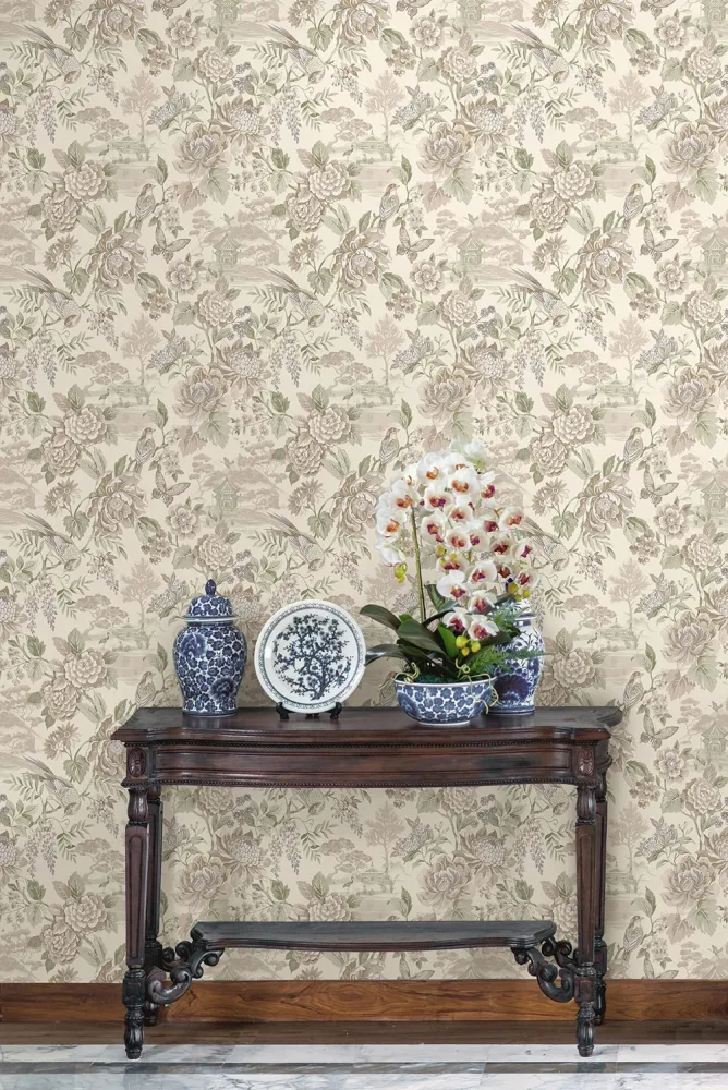 Holden Decor Journey to the East 91833 Tapet Hana cream Grå/brun/beige