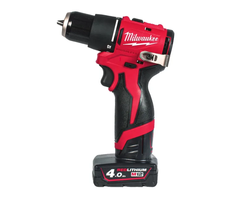 Milwaukee M12 BLPDRC-402C Slagborrmaskin med batteri och laddare