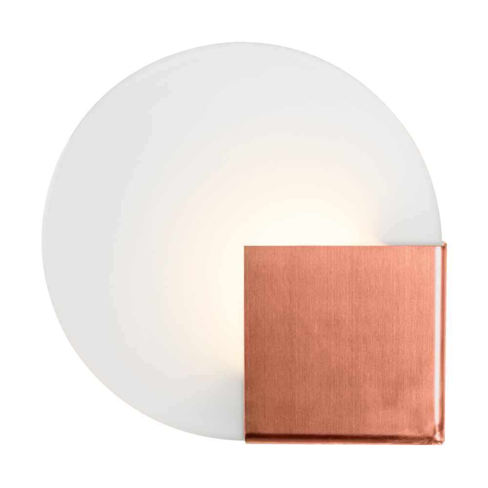 Sun vägglampa Ø21 cm, Koppar