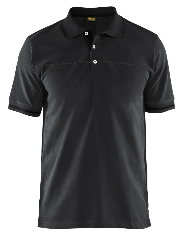 Blåkläder 338910509998XL Pikétröja svart/mörkgrå XL - Bild 2