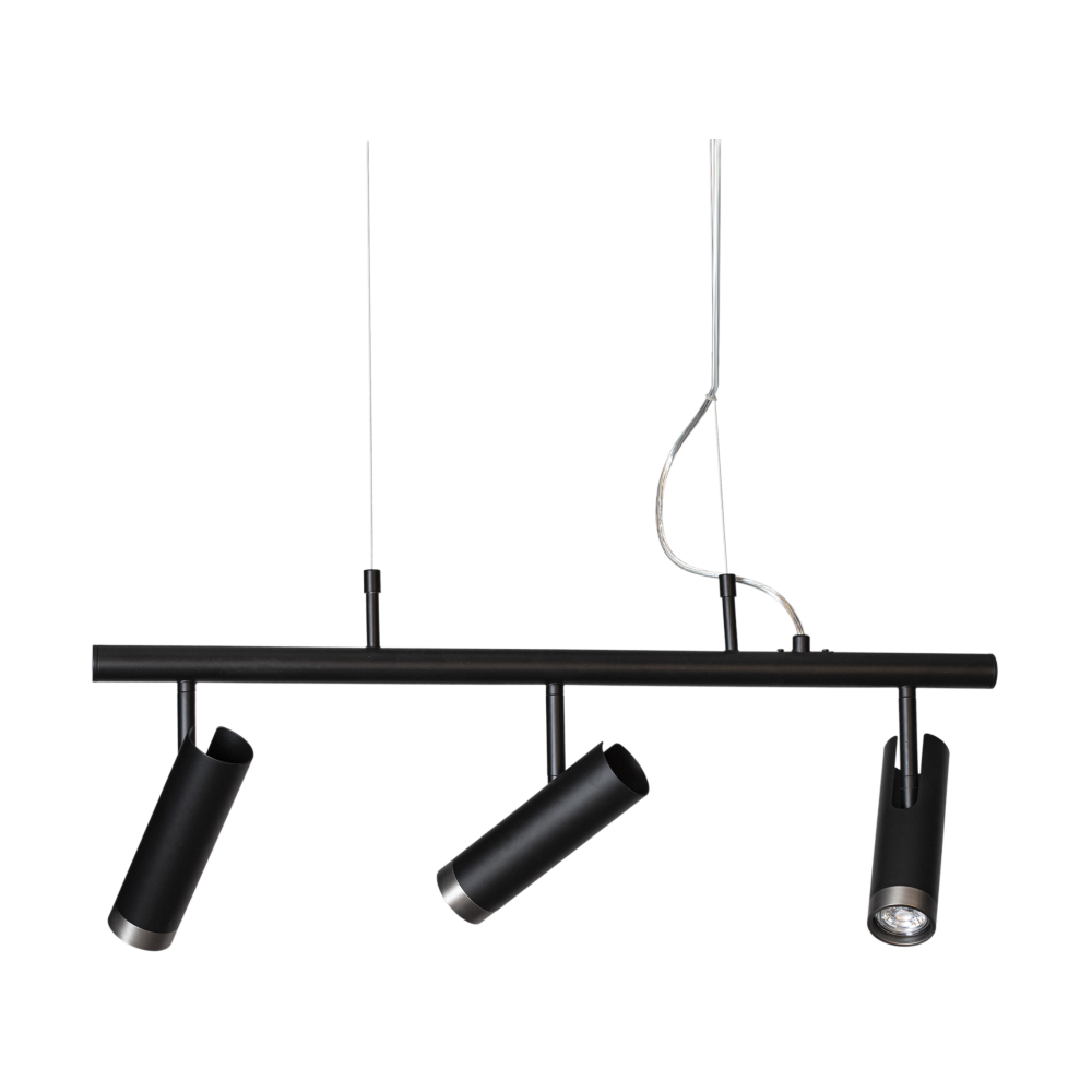 Puls Bar taklampa 80 cm, Svart matt
