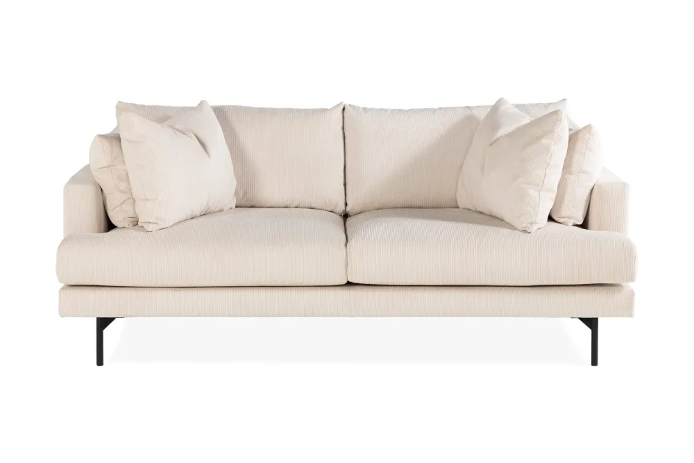 Menard 3-sits Djup Manchestersoffa