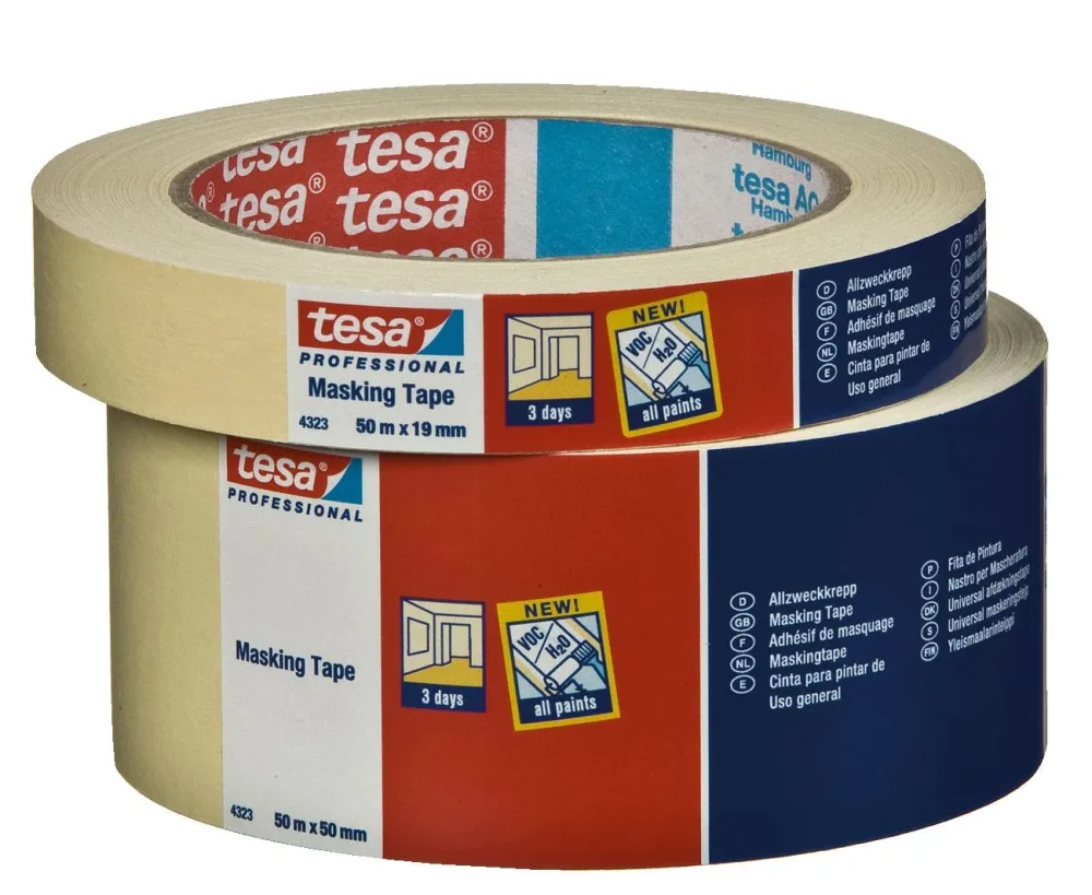 Tesa 4323 Maskeringstejp beige 50 m x 75 mm