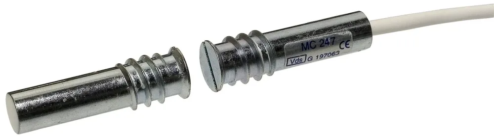 Alarmtech MC 247-10 Magnetkontakt 2 öppnande kontakter 10 m kabel