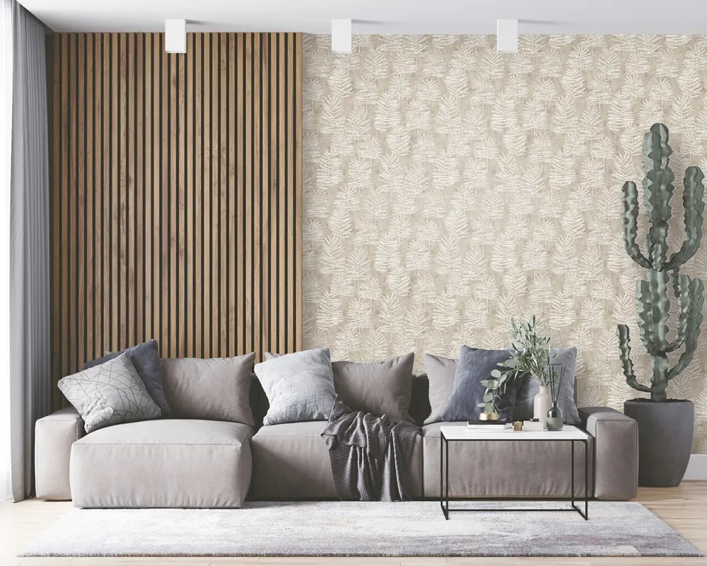 Fiona Walldesign Grace 36505 Tapet Modern Polypody Vit/beige