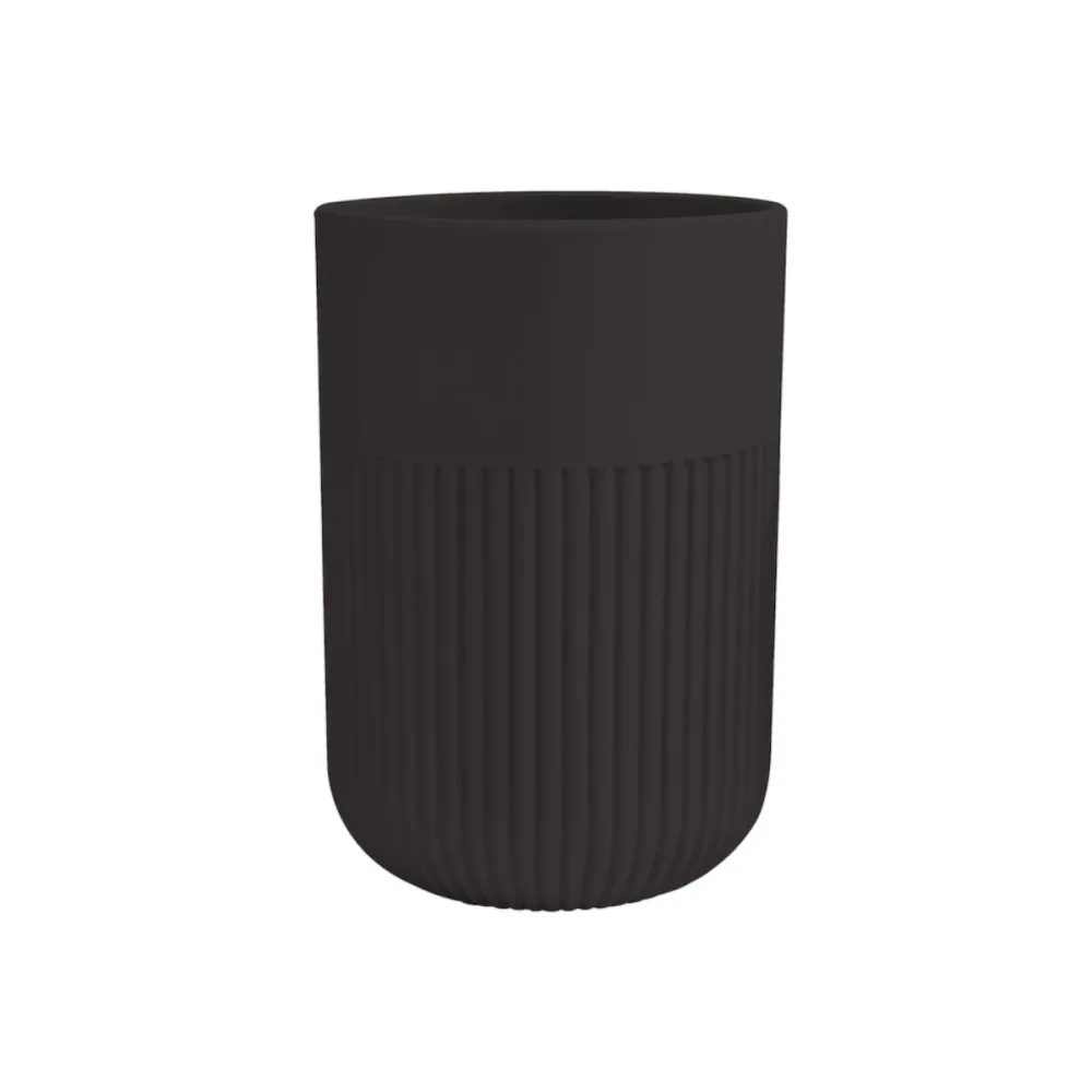 Tandborstmugg Gino Black | Stuvbutiken