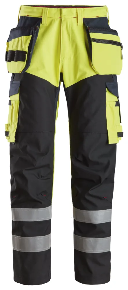 Snickers Workwear 6265 Arbetsbyxa varsel, gul/marinblå 46