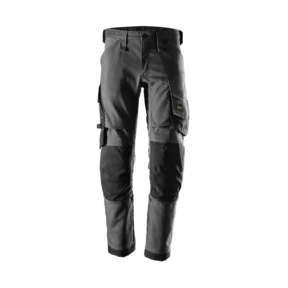 STRETCHBYXA CANVAS AW STÅLGRÅ/SVART STL 146