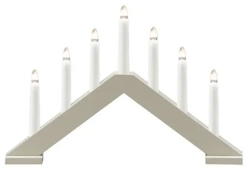 Konstsmide 3985-525 Adventsljusstake 7 ljus Röd