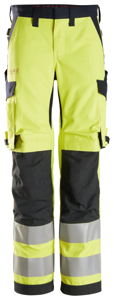 Snickers Workwear 6760 ProtecWork Arbetsbyxa varsel, gul 19