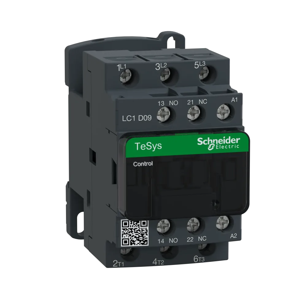 Schneider Electric LC1D09E7 Kontaktor 1 Öp + 1 Sl, 48 VAC 9 A, 4 kW