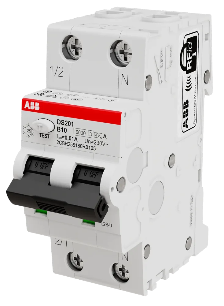 ABB 2CSR255180R2164 Personskyddsautomat 6kA, C-karakteristik, typ A DS201 C16 A100