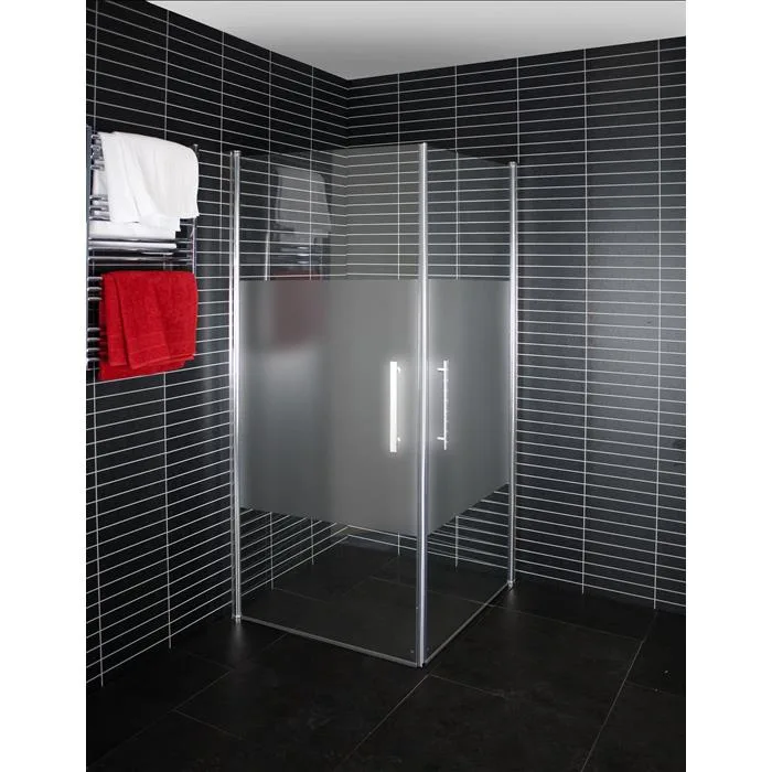 Arrow Corner Duschvägg delvis frostat glas 700 mm