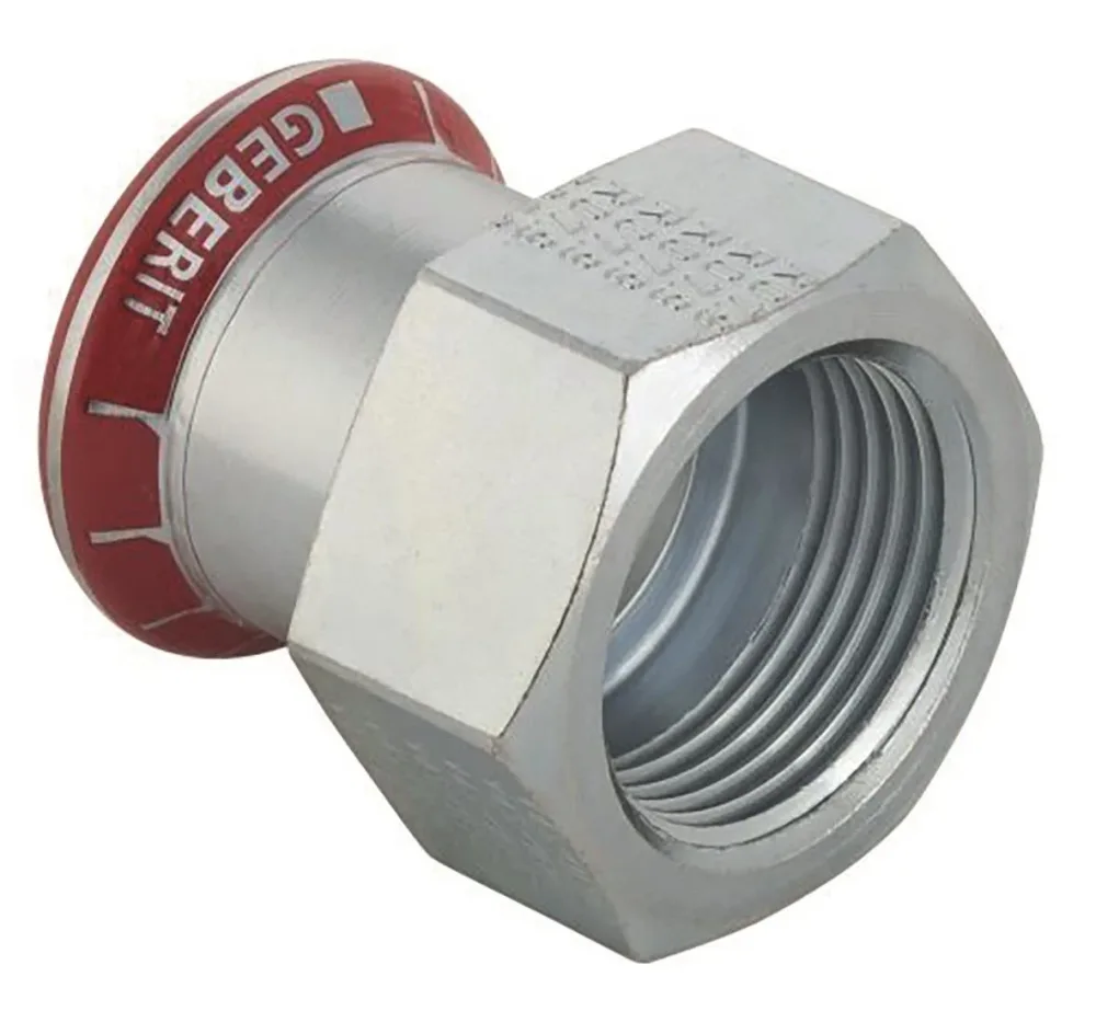 Geberit 1551033V Övergångsmuff inv. gänga, elförzinkad 28 x 25 mm - Bild 2