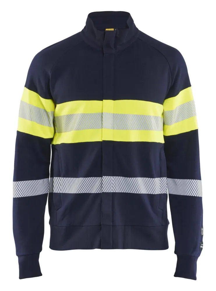 Blåkläder 3462176289334XL Tröja varsel, marinblå/gul, flamskydd 4XL - Bild 2