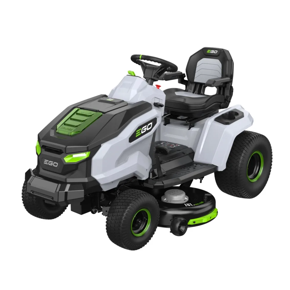 EGO TR4201E Traktorklippare med batteri och laddare