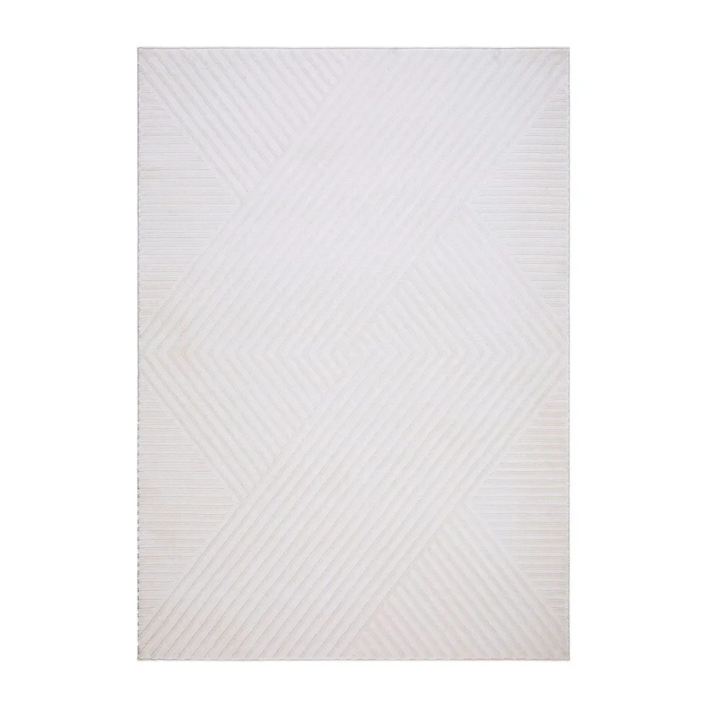 Ritz Lines Creme Wiltonmatta Ljusbeige, 160x230cm | Stuvbutiken