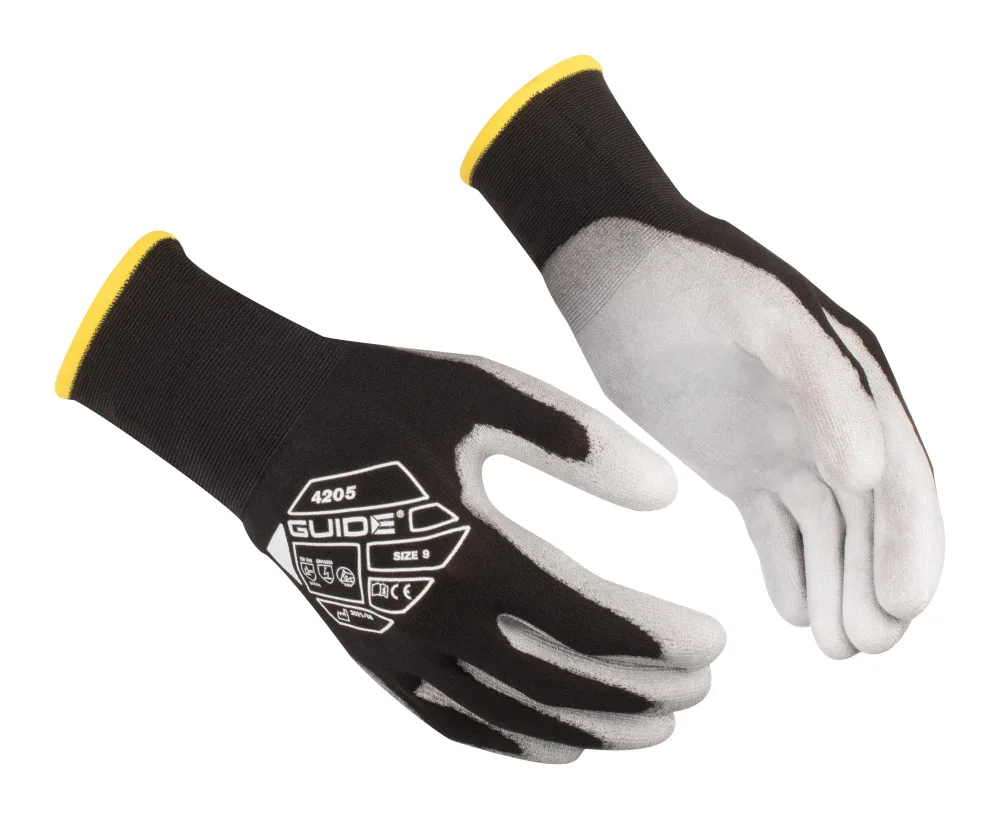 Guide Gloves 4205 Handske nylon, ESD, antistatisk, touch 11