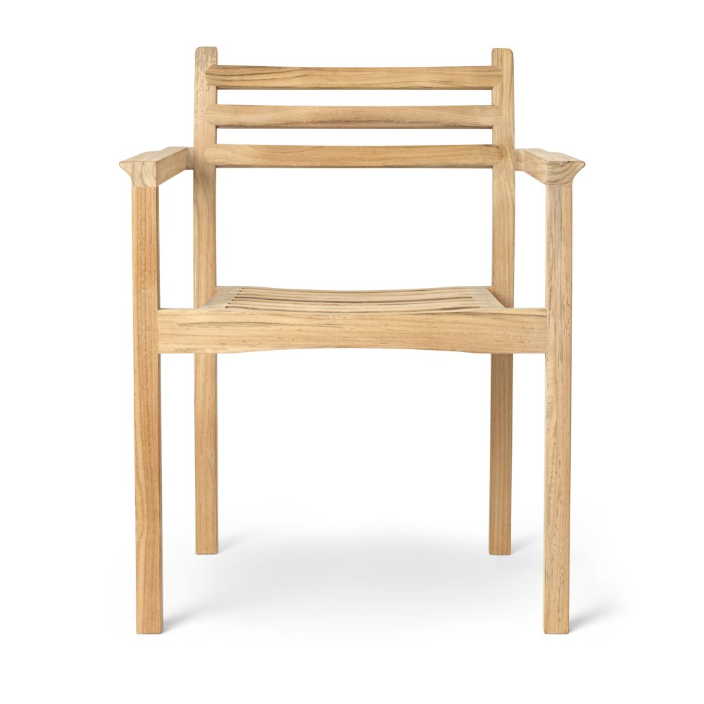 AH502 karmstol, Obehandlad teak