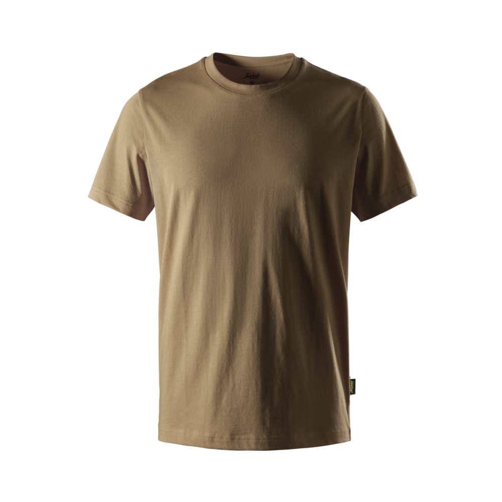 T-SHIRT I BOMULL LJUSBRUN STL 6XL