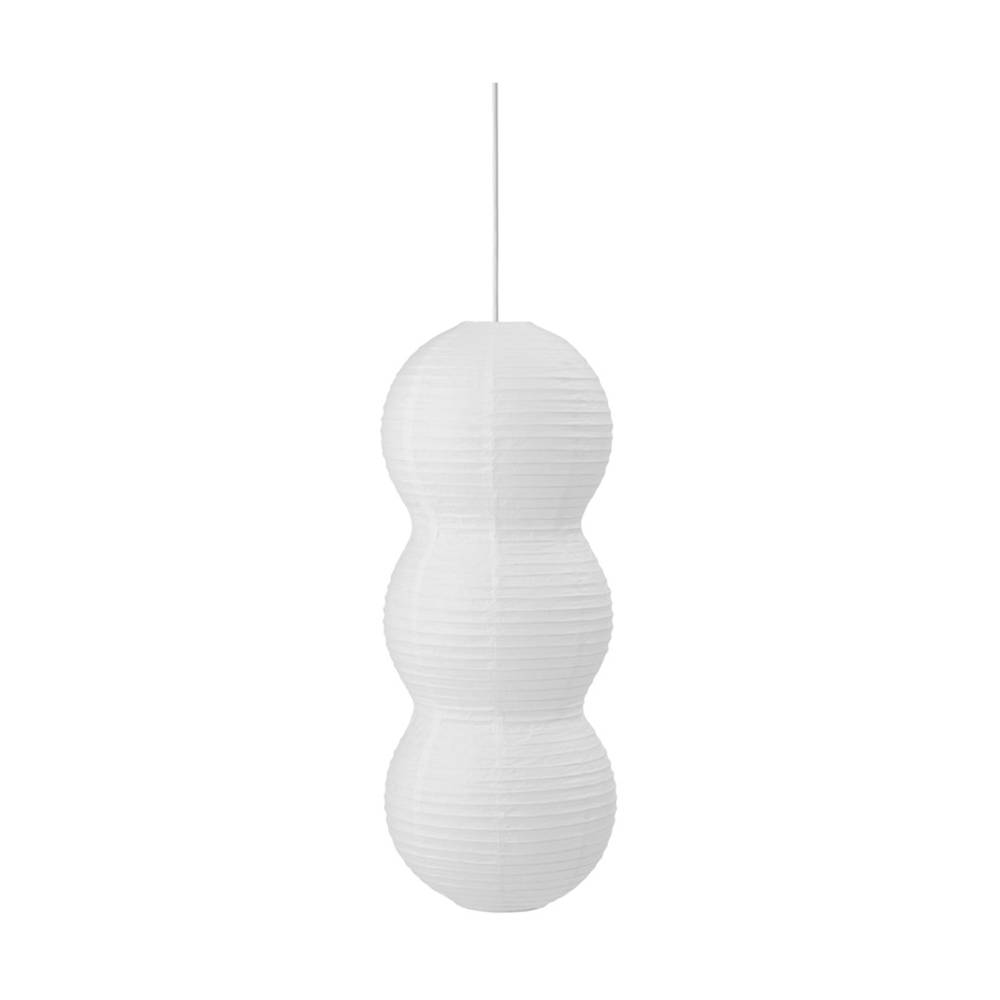 Puff Multitude lampskärm 23x60 cm, Vit